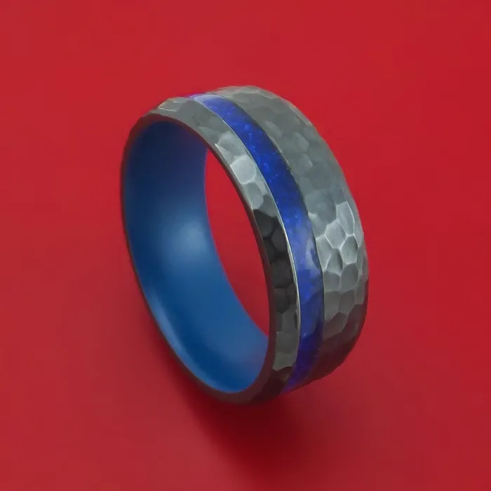 Lashbrook Black Zirconium Stone and Cerakote Custom Ring Rings