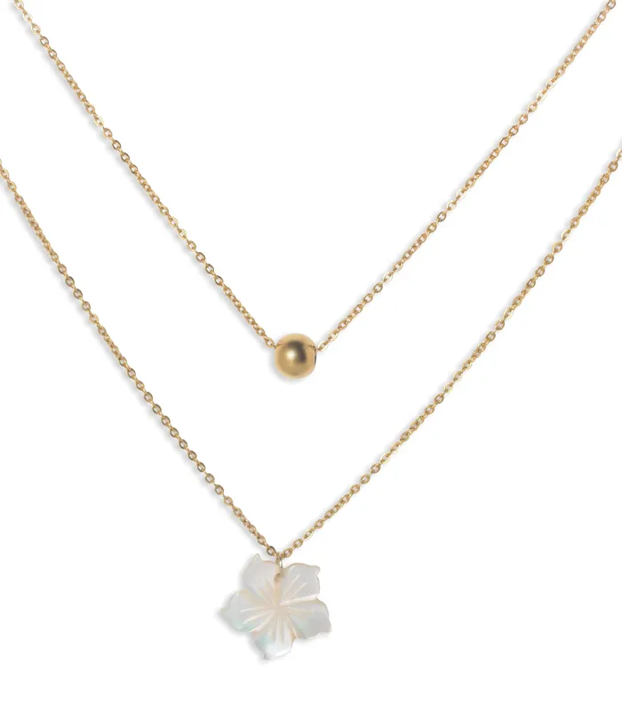 Lily Jewelry Dini Necklace in Mother of Pearl Necklaces