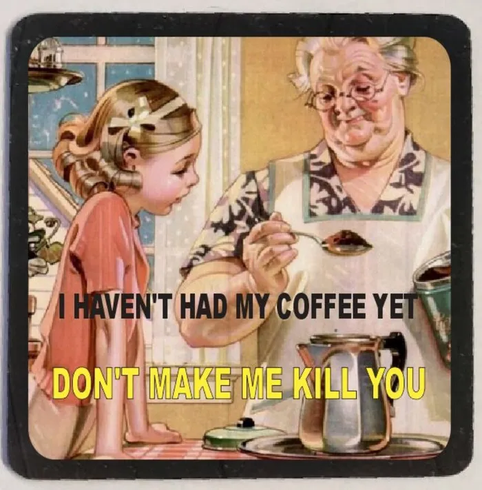 M02 No Coffee Yet Iris Fashion Jewelry Earrings