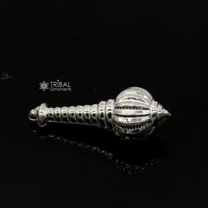 Necklaces 925 Sterling silver handmade lord HanumanA GadaMace divine BAJRANGBALI weapon gift for idol hanuman for best wishes puja articles su1300 TRIBAL ORNAMENTS Necklaces 925 Sterling silver handmade lord HanumanA GadaMace divine BAJRANGBALI weapon gift for idol hanuman for best wishes puja articles su1300 TRIBAL ORNAMENTS