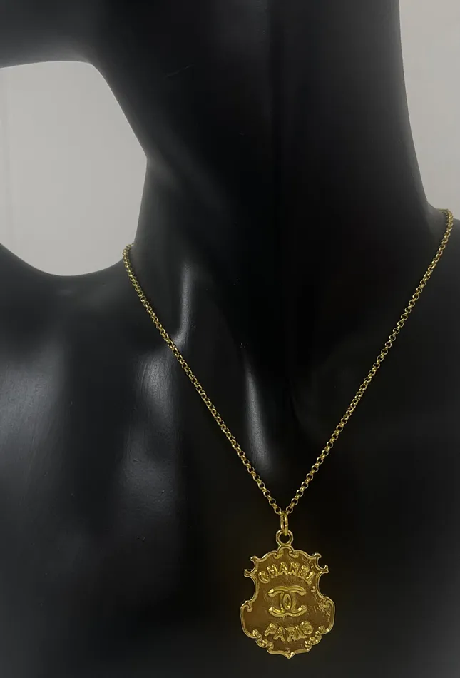 Necklaces Twisted Moon Jewelry CC Gold Necklace