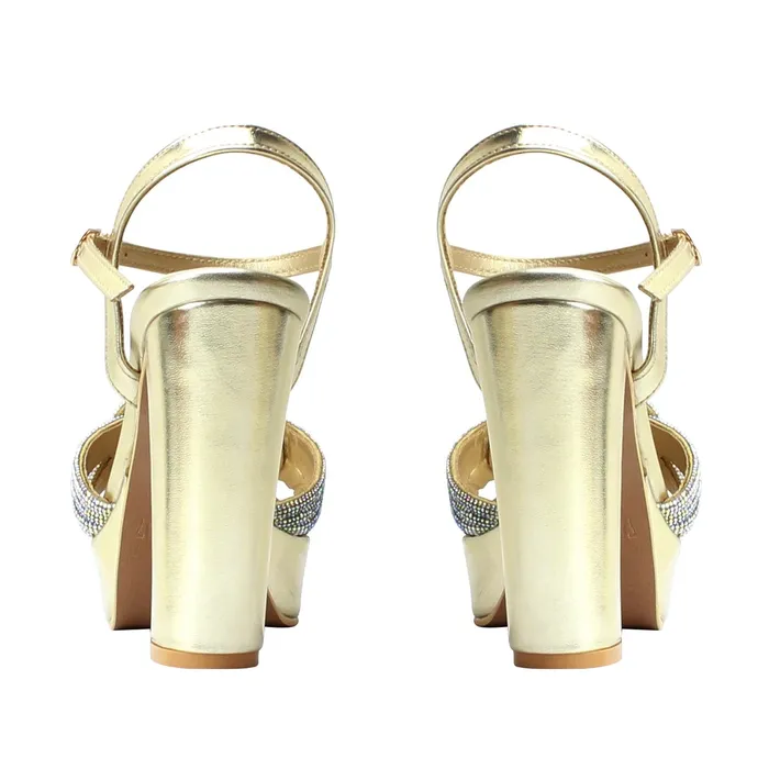 Necklaces Women Formal Block Heel 62721S Walkeaze