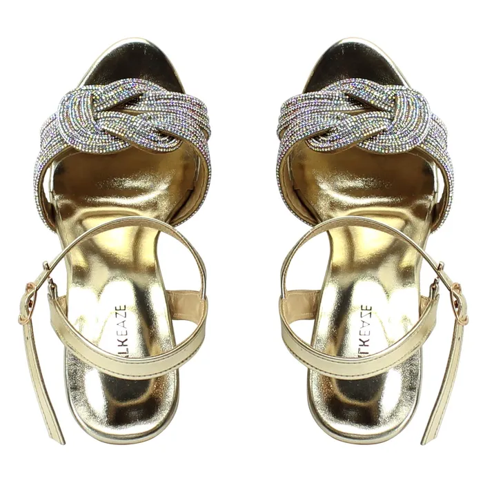 Necklaces Women Formal Block Heel 62721S Walkeaze