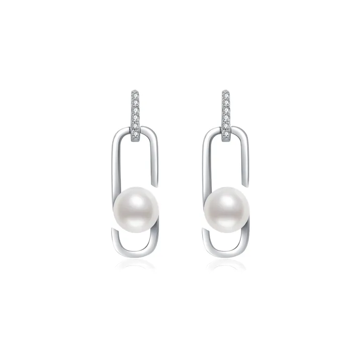 Pearly Lustre Earrings Freshwater Pearl Earrings WE00673 CONNECT