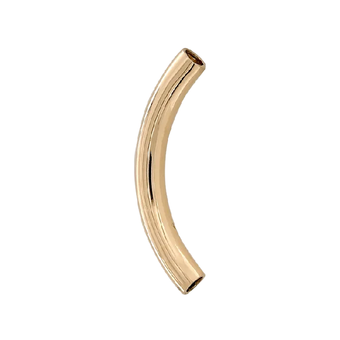 PreStyled Sets LeRoi Gold Plain Curved Barbell Threaded
