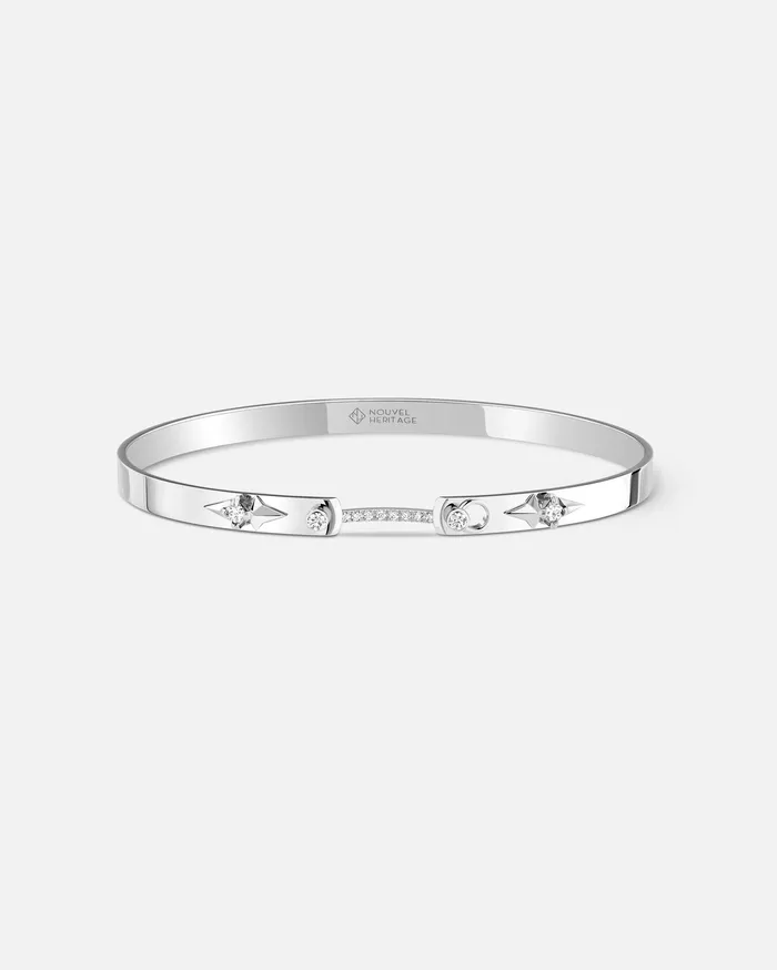 Reverie Mood Bangle in White Gold Mood Bracelets