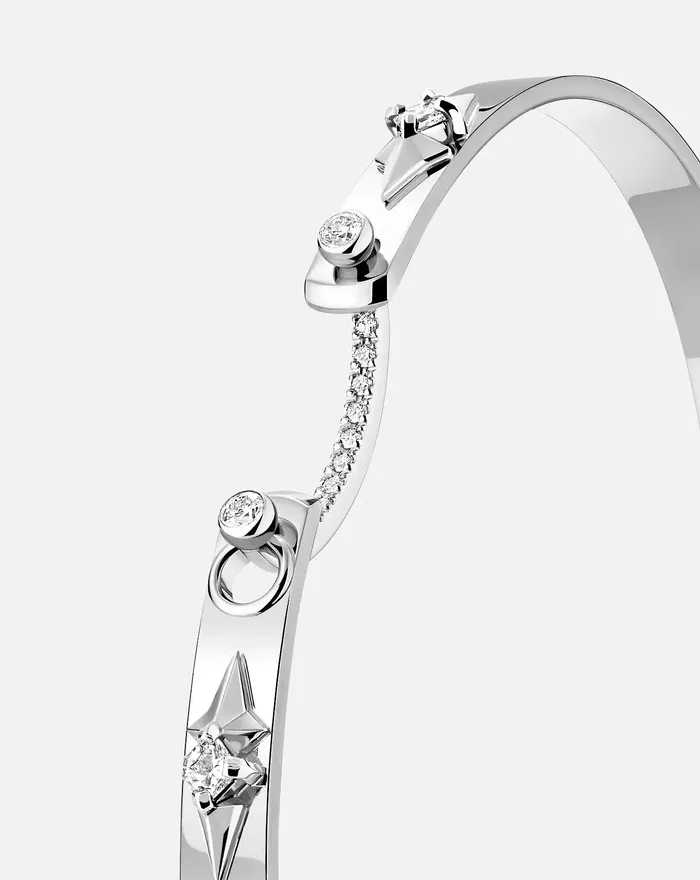 Reverie Mood Bangle in White Gold Mood Bracelets