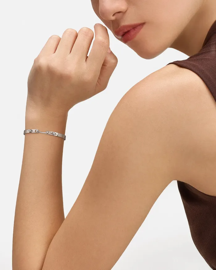Reverie Mood Bangle in White Gold Mood Bracelets