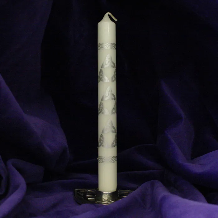 Rings Celebration Candles Silver Trinity 9 Candles 2 Pack