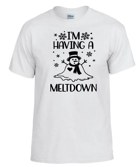 Sand Dollar Sales Rings TS56 Im Having A Meltdown White TShirt