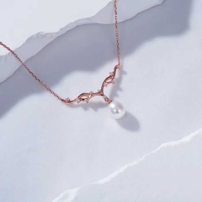 Top Grade Freshwater Pearl Necklace WN00579 STARRY Pearly Lustre Necklaces