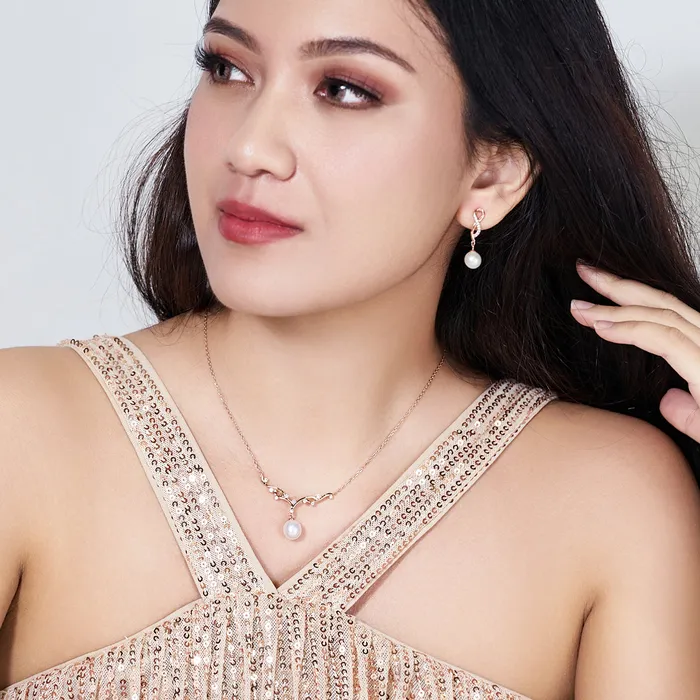 Top Grade Freshwater Pearl Necklace WN00579 STARRY Pearly Lustre Necklaces