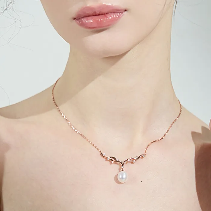 Top Grade Freshwater Pearl Necklace WN00579 STARRY Pearly Lustre Necklaces