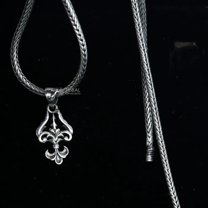 TRIBAL ORNAMENTS Necklaces 925 sterling silver lord shiva TRIDENT TRISHUL PENDANT high quality pendant silver necklace locket nsp697 TRIBAL ORNAMENTS Necklaces 925 sterling silver lord shiva TRIDENT TRISHUL PENDANT high quality pendant silver necklace locket nsp697