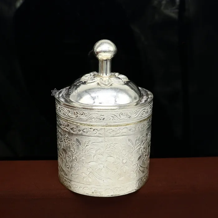 TRIBAL ORNAMENTS Rings 4 925 solid silver utensils vintage style trinket box containercasket box bridal floral work box jewelry box silver utensils stb841