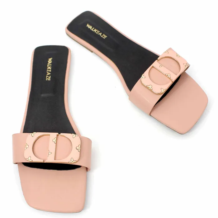 Women Casual Slippers 39591S Walkeaze Earrings