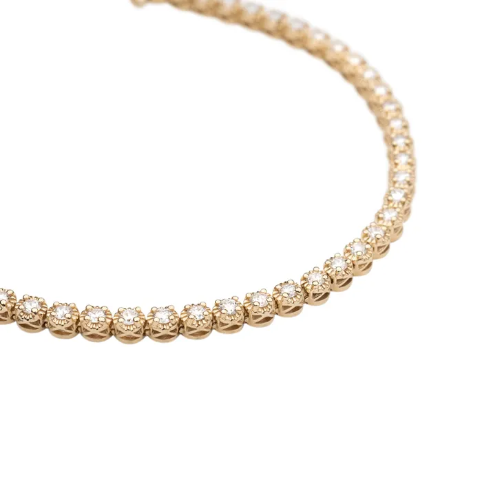 14k Tennis Bracelet 2 CTW RG Bracelets