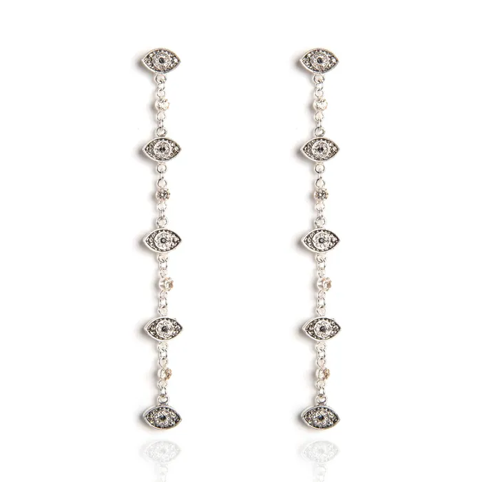 AllSeeing Eye Crystal Drop Post Earrings Virgins Saints Angels Earrings