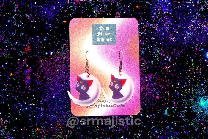 Anime Themed Handmade Earrings Sam Makes Things Earrings