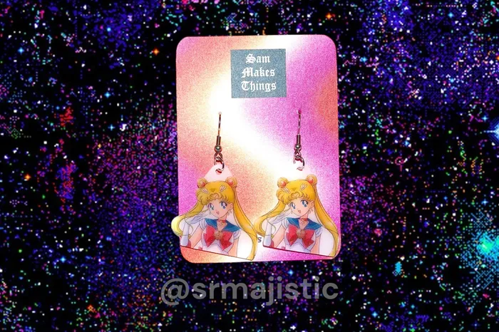 Anime Themed Handmade Earrings Sam Makes Things Earrings