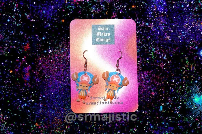 Anime Themed Handmade Earrings Sam Makes Things Earrings