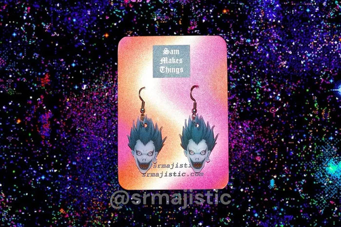 Anime Themed Handmade Earrings Sam Makes Things Earrings