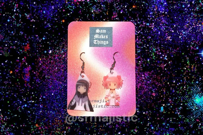 Anime Themed Handmade Earrings Sam Makes Things Earrings