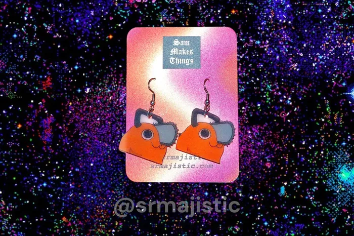 Anime Themed Handmade Earrings Sam Makes Things Earrings