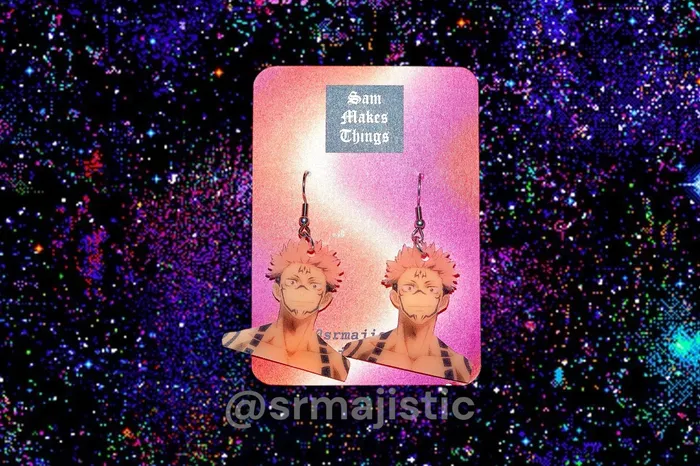 Anime Themed Handmade Earrings Sam Makes Things Earrings