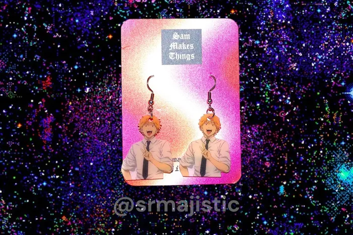 Anime Themed Handmade Earrings Sam Makes Things Earrings