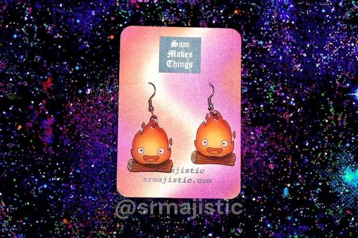 Anime Themed Handmade Earrings Sam Makes Things Earrings