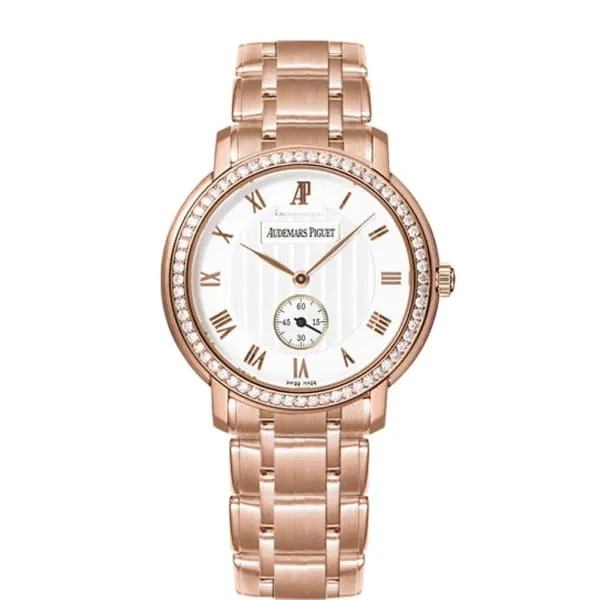 Audemars Piguet Bracelets Audemars Piguet Jules Audemars Small Seconds 36mm Watch Ref 15156ORZZ1229OR01 Silver Roman Dial Diamond Bezel 18K Rose Gold Bracelet Audemars Piguet Bracelets Audemars Piguet Jules Audemars Small Seconds 36mm Watch Ref 15156ORZZ1229OR01 Silver Roman Dial Diamond Bezel 18K Rose Gold Bracelet