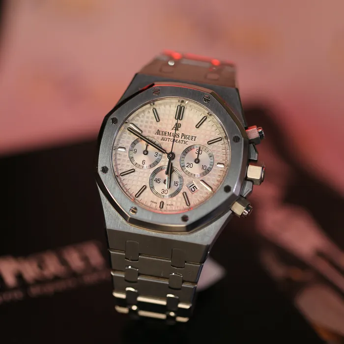 Audemars Piguet Royal Oak Chronograph 41mm Mens Watch Ref 26320STOO1220ST02 Silver Dial Stainless Steel Bracelet Audemars Piguet Bracelets