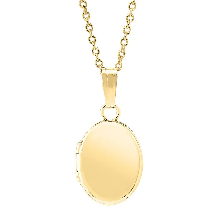 Baby 14K Gold Filled Oval Locket Necklace Croghans Necklaces