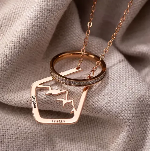 Belbren Personalized Mountain Ring Holder Necklace Custom Engraved Geometric Ring Keeper Pendant Mountain Range Minimalist Ring Keeper Rings Belbren Personalized Mountain Ring Holder Necklace Custom Engraved Geometric Ring Keeper Pendant Mountain Range Minimalist Ring Keeper Rings