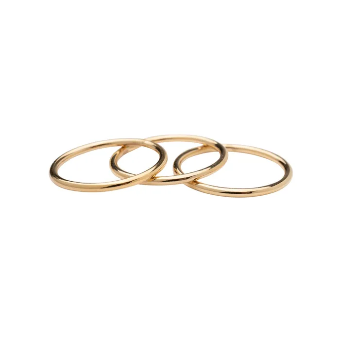 Bold Stackable Ring Set of 3 TheRoseGypsy Rings