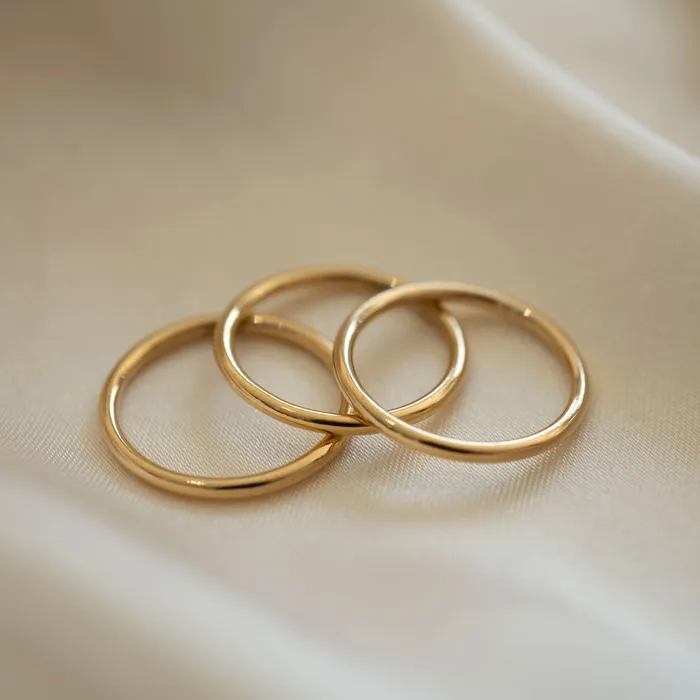 Bold Stackable Ring Set of 3 TheRoseGypsy Rings