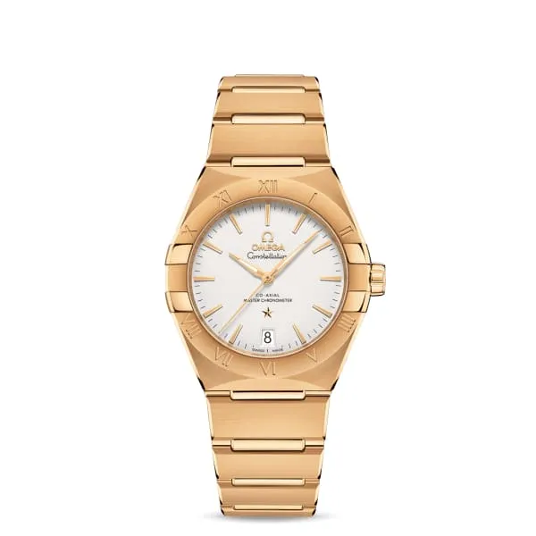 Bracelets Omega Constellation 36mm Watch Ref 13150362002002 Silver Index Dial 18K Yellow Gold Bracelet Omega Bracelets Omega Constellation 36mm Watch Ref 13150362002002 Silver Index Dial 18K Yellow Gold Bracelet Omega