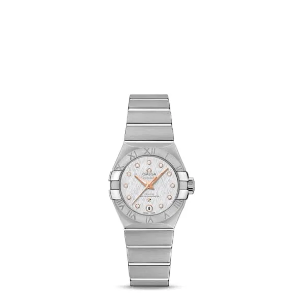 Bracelets Omega Omega Constellation 27mm Watch Ref 12710272052001 White Diamond Index Dial Stainless Steel Bracelet Bracelets Omega Omega Constellation 27mm Watch Ref 12710272052001 White Diamond Index Dial Stainless Steel Bracelet