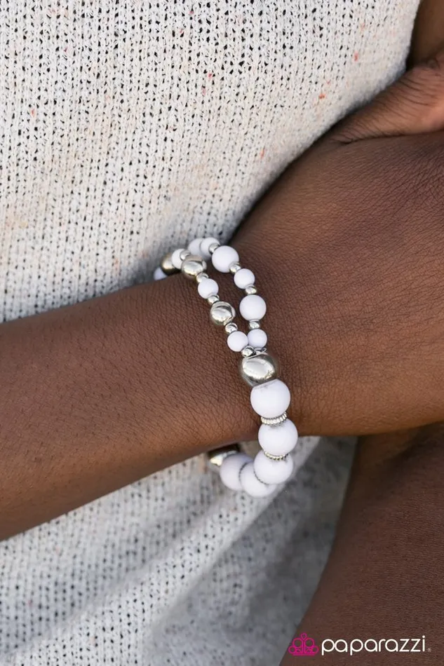 Bracelets Paparazzi Bracelet I Could Have Danced All Night White Paparazzi Jewelry Bracelets Paparazzi Bracelet I Could Have Danced All Night White Paparazzi Jewelry