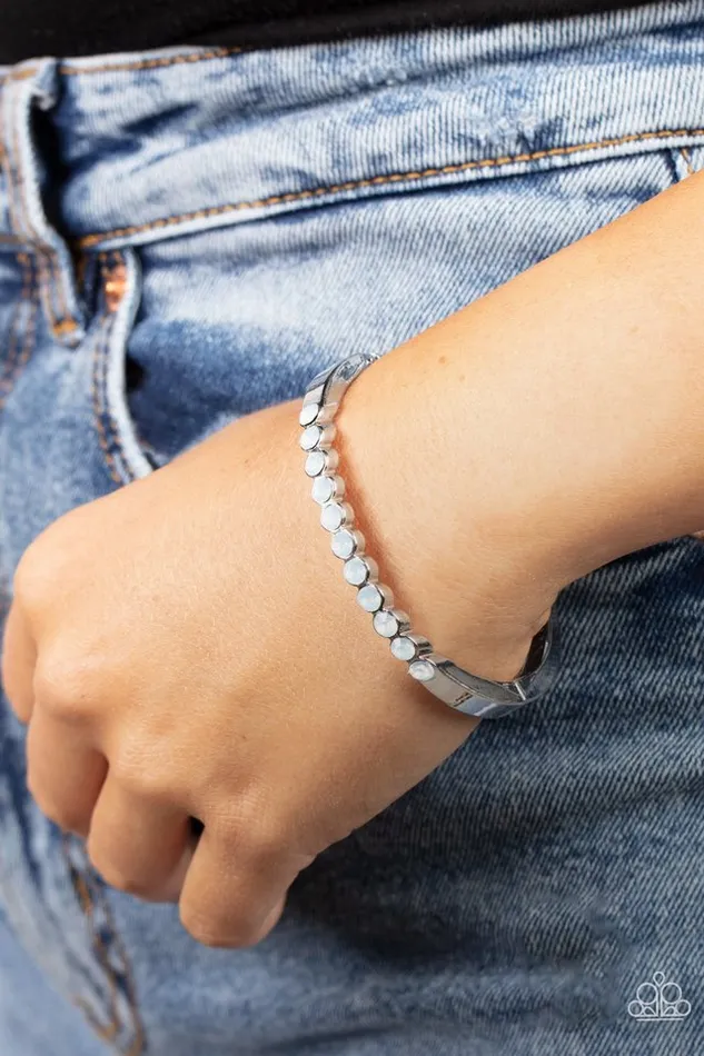 Bracelets Paparazzi Bracelet Mystical Masterpiece White Paparazzi Jewelry