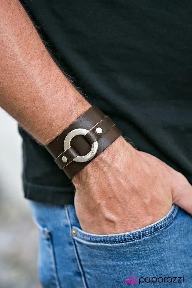 Bracelets Paparazzi Bracelet Outlaw Club Brown Paparazzi Jewelry