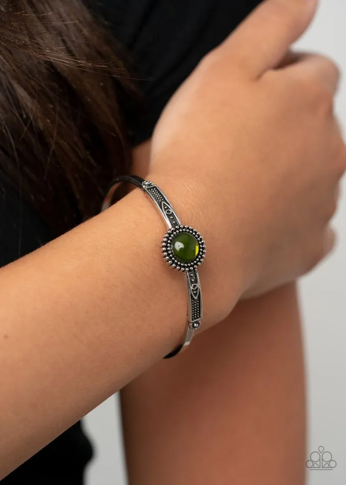 Bracelets Paparazzi Bracelet PIECE of Mind Green Paparazzi Jewelry