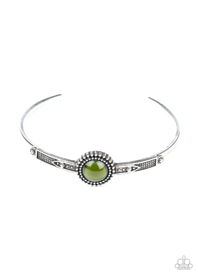 Bracelets Paparazzi Bracelet PIECE of Mind Green Paparazzi Jewelry