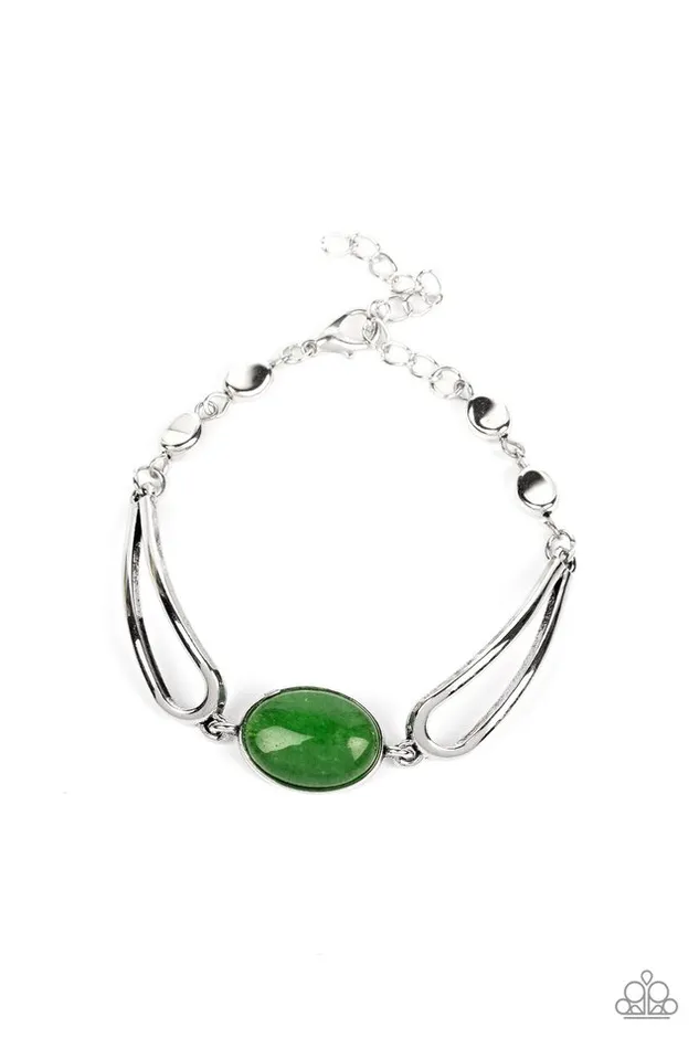 Bracelets Paparazzi Jewelry Paparazzi Bracelet A Quarter Past ZEN Green Bracelets Paparazzi Jewelry Paparazzi Bracelet A Quarter Past ZEN Green