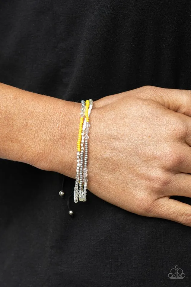 Bracelets Paparazzi Jewelry Paparazzi Bracelet BEAD Me Up Scotty Yellow