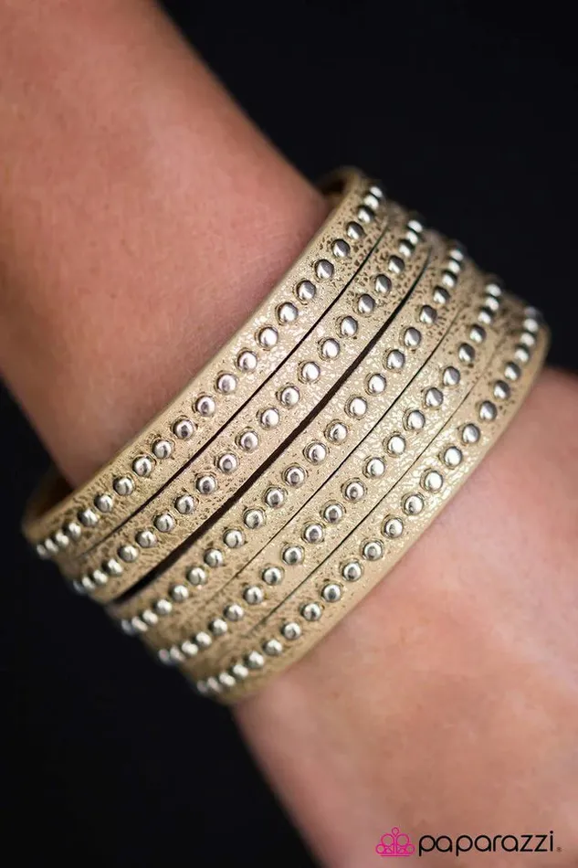 Bracelets Paparazzi Jewelry Paparazzi Bracelet Big Hitter Gold