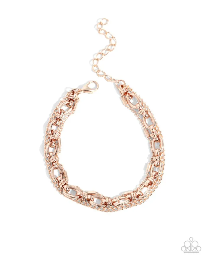 Bracelets Paparazzi Jewelry Paparazzi Bracelet Chained Celebration Rose Gold Bracelets Paparazzi Jewelry Paparazzi Bracelet Chained Celebration Rose Gold