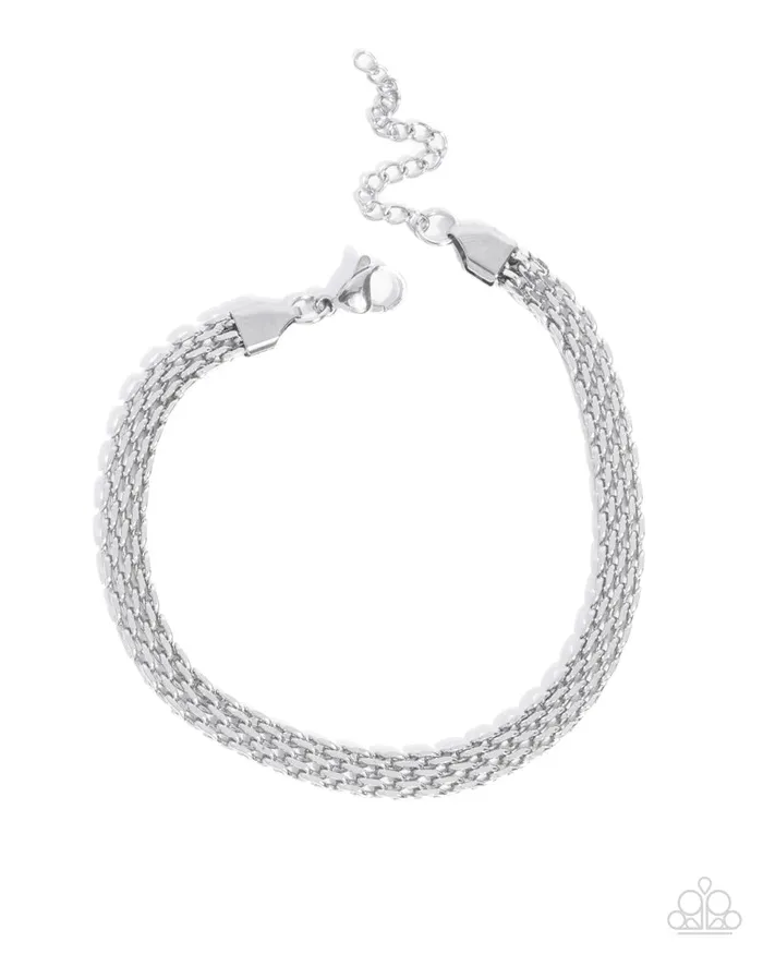 Bracelets Paparazzi Jewelry Paparazzi Bracelet Chained Constitution Silver Bracelets Paparazzi Jewelry Paparazzi Bracelet Chained Constitution Silver