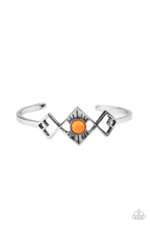 Bracelets Paparazzi Jewelry Paparazzi Bracelet Dainty Deco Orange